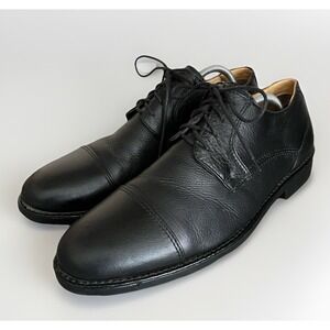 Studio Belvedere Black Leather Dress Shoes‎ Men's Size 10.5 D Duke Oxford
